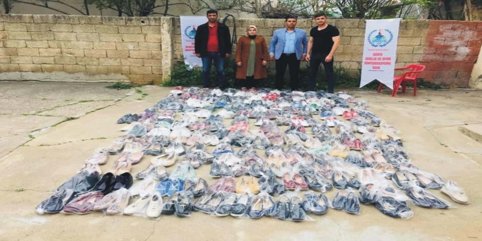 DGSKON tarafından Kahta’daki bin 500 aileye giyim yardımı yapıldı