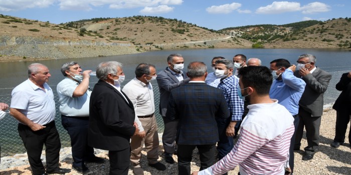 Çelikhan Yeşiltepe Baraj Göleti sulamaya açılıyor