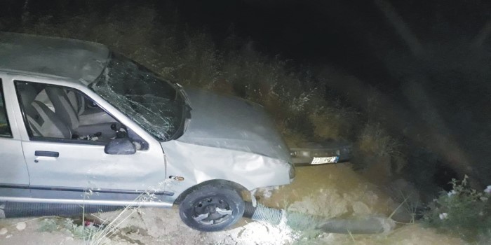 Kahta’da şarampole devrilen otomobildeki 4 kişi yaralandı
