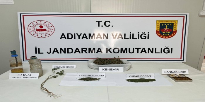 Adıyaman'da uyuşturucuya 1 gözaltı