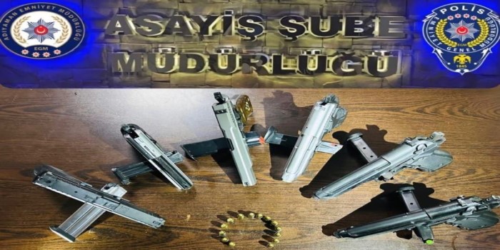 Kahta'da 6 ruhsatsız tabancaya 5 gözaltı