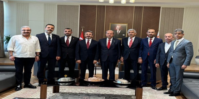 Başkan Hallaç’tan KKTC Cumhurbaşkanı Ersin Tatar’a ziyaret