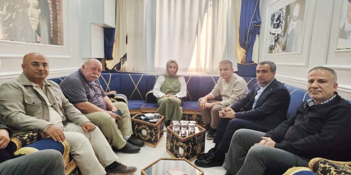 Kahta’da basın mensuplarından DEM Parti’ye ziyaret