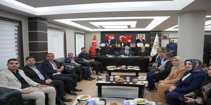 AK Parti heyetinden Başkan Hallaç’a ziyaret