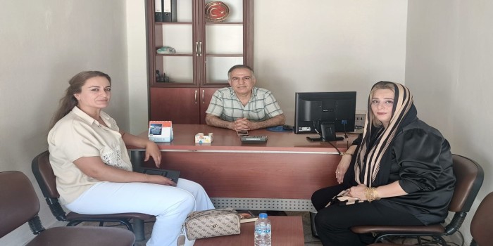 Başkan Erdem’den haber büromuza ziyaret
